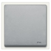 Клавиша 1-ая IP44 для выключателей и кнопок System M Merten алюминий