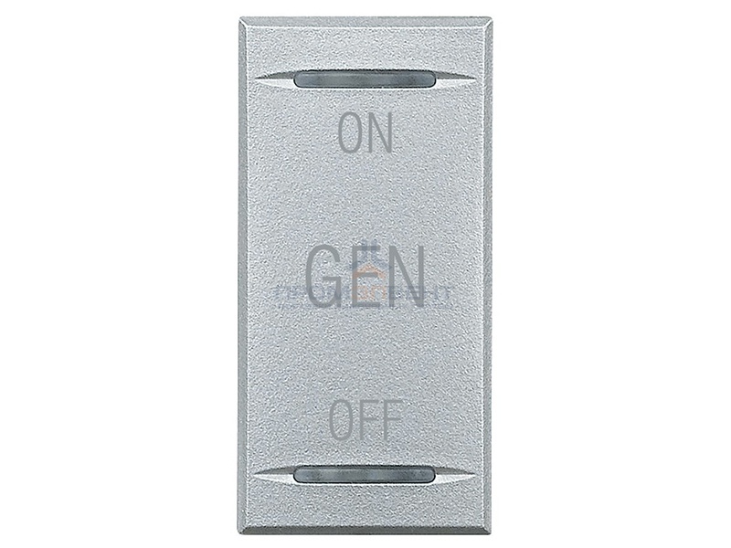 Axolute Клавиши с символами для системы автоматизации для 2 функций - 1 модуль, ON-OFF-GEN, цвет алю