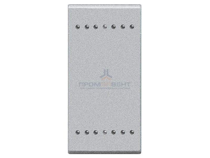 LL Клавиша на 2 функции 1 модуль, цвет алюминий