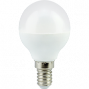 Ecola globe   LED Premium  7,0W G45  220V E14 2700K шар (композит) 77x45