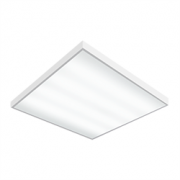 Светодиодный светильник "ВАРТОН" офисный встраиваемый/накладной 595*595*50мм 27 ВТ 6500К