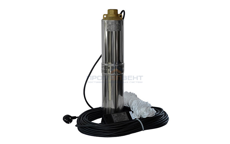 Насос скважинный Водолей БЦПЭ 0,32-40 У (0,68 кВт, Qmax 1,2 м³/ч,Hmax 60 м, кабель 40 м)