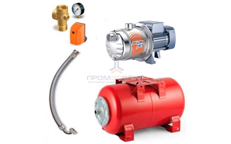 Насосная станция Pedrollo HYDROFRESH PLURIJETm 4/80-N-50CL - 0,55 кВт (Qmax 80 л/мин, 1x230В)