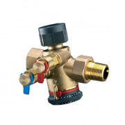 Вентиль балансировочно-регулирующий Oventrop Cocon QTZ - 1/2" (ВР/НР, 150-1050 л/ч, с ниппелями)