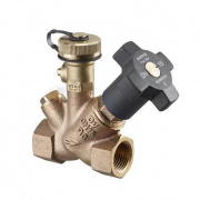 Клапан балансировочный Oventrop Aquastrom F - 3/4" (ВР/ВР, PN16, Tmax 120°C, со спускным краном)