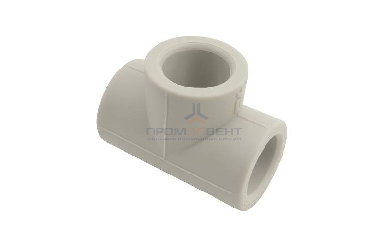 Тройник FV-Plast - 50 (для полипропиленовых труб под пайку, цвет серый)