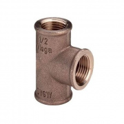 Тройник Viega 3130 - 1/2" (резьбовой, бронза без покрытия)