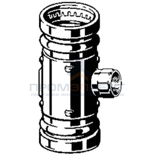 Тройник Viega d88,9х3/4"х88,9 под пресс, Sanpress XL c SC-Contur, ВР, бронза