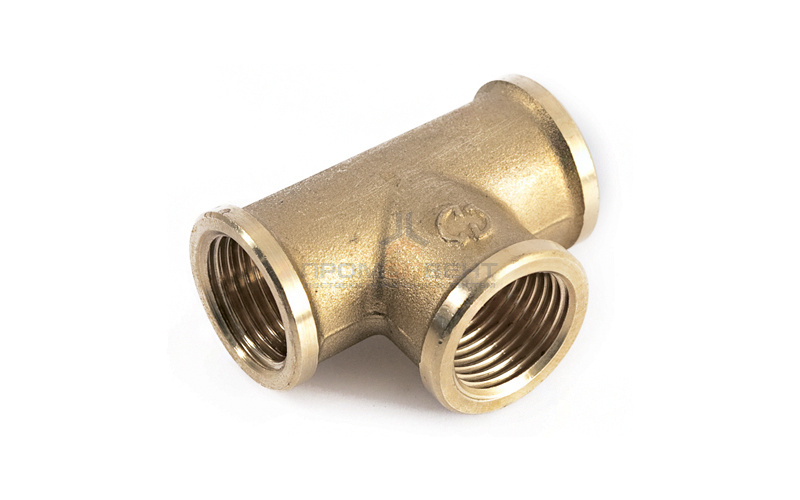 Тройник латунный резьбовой равнопроходный STOUT (ВР) - 3