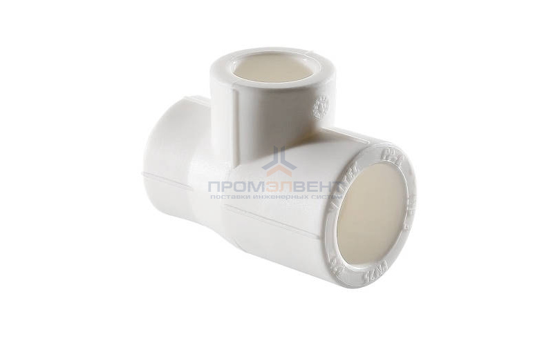 Тройник переходной VALTEC VTp.735 - 32 x 20 x 25 (для полипропиленовых труб под пайку, цвет белый)