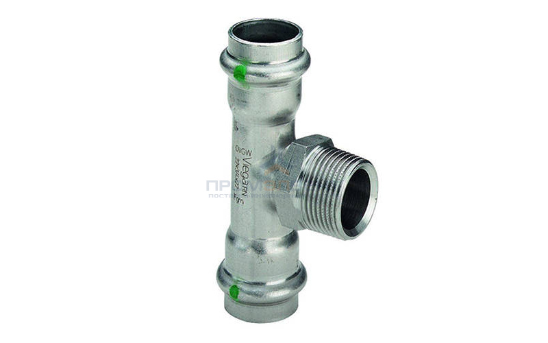 Тройник переходной Viega Sanpress Inox 2317.1 - 54 x 1