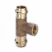 Тройник с переходом на внутреннюю резьбу Viega G3 Sanpress 2217.2 - 22 x 3/4"