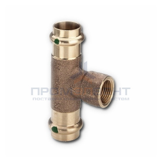 Тройник с переходом на внутреннюю резьбу Viega G3 Sanpress 2217.2 - 28 x 1/2"