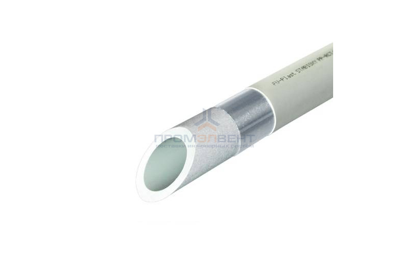 Труба полипропиленовая FV-Plast STABIOXY - 75 x 8,4 (PP-RCT/Al/P-RCT, PN10, штанга 4м, цвет серый)