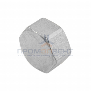 Заглушка латунная с внутренней резьбой STOUT - 1/8" (никелированная)