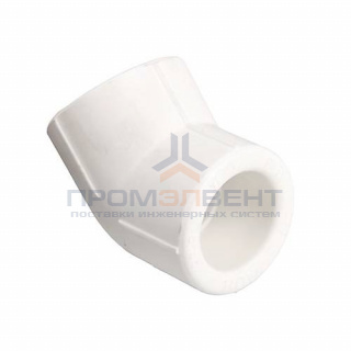 Отвод 45° VALTEC VTp.759 - 20 (для полипропиленовых труб под пайку, цвет белый)