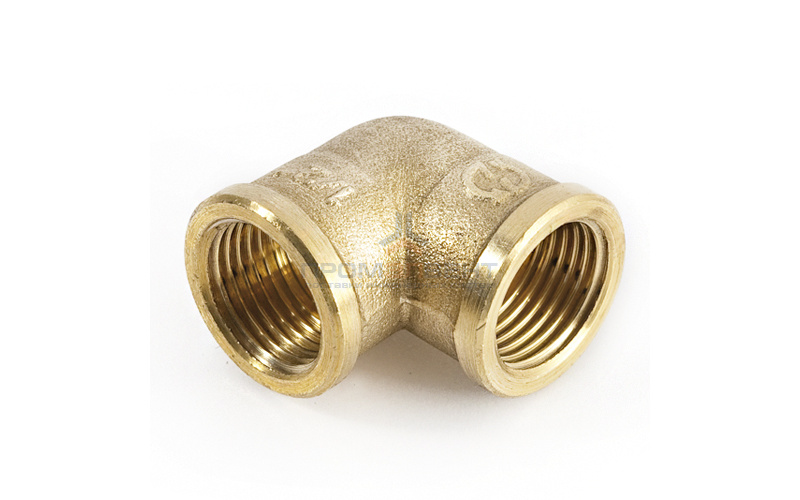 Отвод 90° латунный резьбовой равнопроходный STOUT (ВР/ВР) - 3