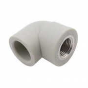 Переход на внутреннюю резьбу угловой FV-Plast - 20 x 3/4" (для полипропиленовых труб, цвет серый)