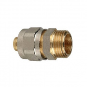 Переход на наружную резьбу STOUT - 20 x 1/2" (винтовой, для металлопластиковых труб)