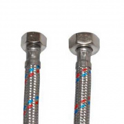 Подводка для воды гибкая Industrias Mateu (Гайка/Гайка) - 1/2" x 3/8" (длина 600 мм)