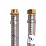 Подводка для воды гибкая Industrias Mateu FILBOR (Гайка/Штуцер) - 1" (длина 600 мм)