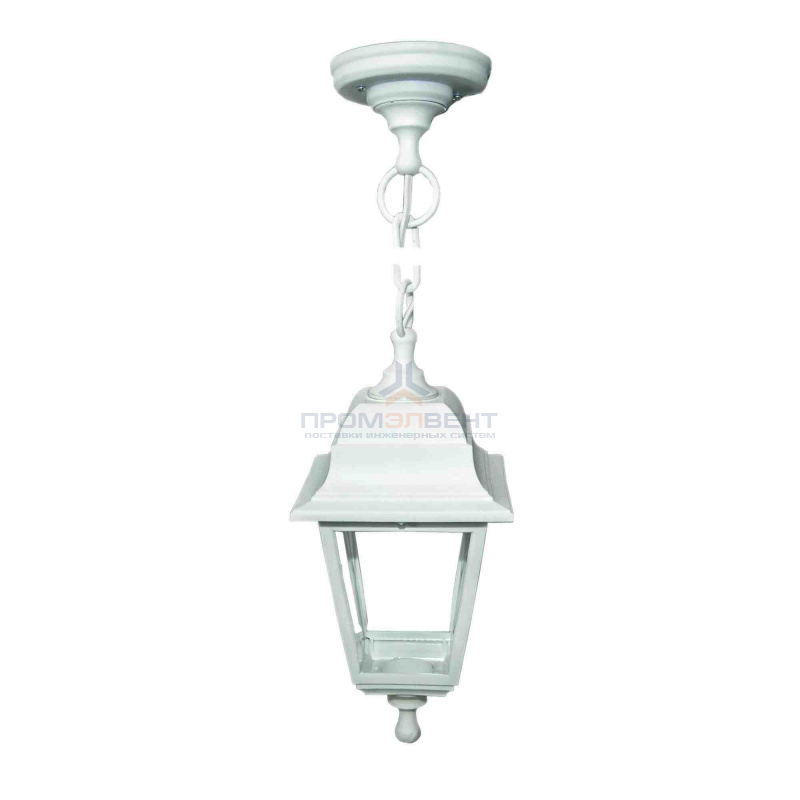 11-13 БЕЛ НСУ 04-60-001 АДЕЛЬ БЕЛ Светильник-фонарь подвесной белый 4-хгранный прозрачное стекло