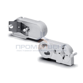 Патрон 47606 VS G13 со стартеродержателем торцевой подпружиненный на защёлках для ламп T8