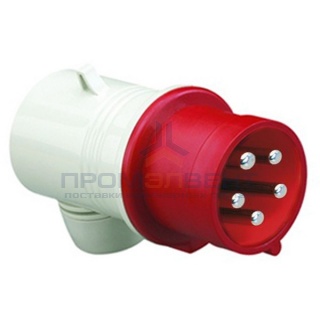 Вилка кабельная угловая DKC Quadro IP44 32A 3P+E+N 400В