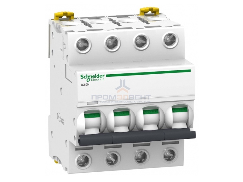 Автоматический выключатель Schneider Electric Acti 9 iC60N 4П 6A 6кА B (автомат)