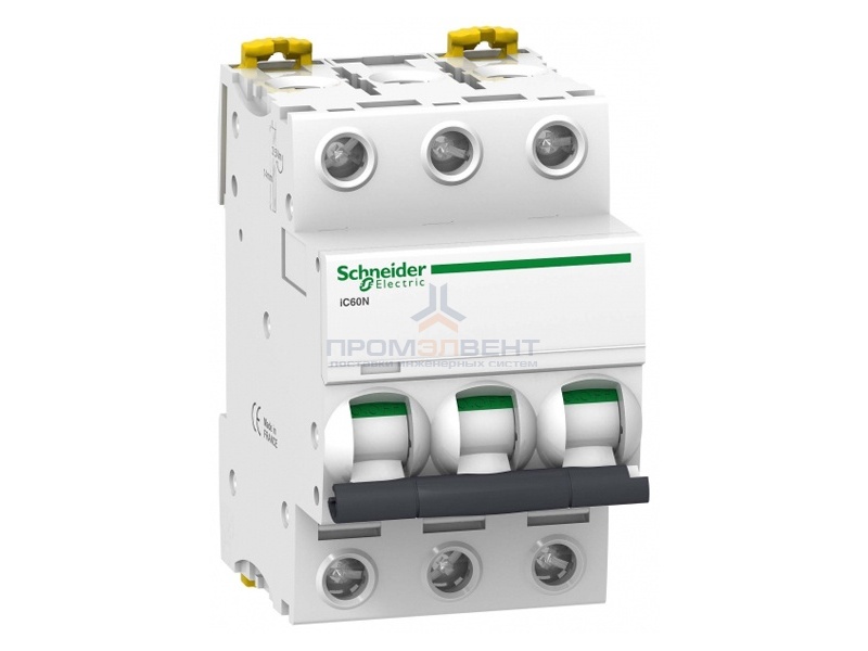 Автоматический выключатель Schneider Electric Acti 9 iC60N 3П 25A 6кА B (автомат)