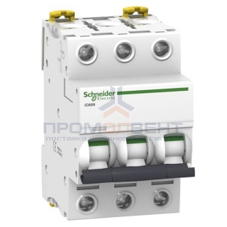Автоматический выключатель Schneider Electric Acti 9 iC60N 3П 63A 6кА C (автомат)