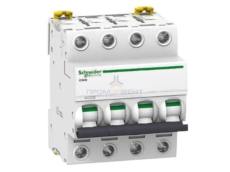 Автоматический выключатель Schneider Electric Acti 9 iC60N 4П 10A 6кА C (автомат)
