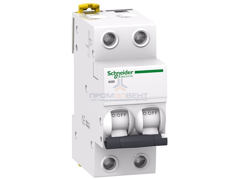 Автоматический выключатель Schneider Electric Acti 9 iK60 2П 63A 6кА C (автомат)
