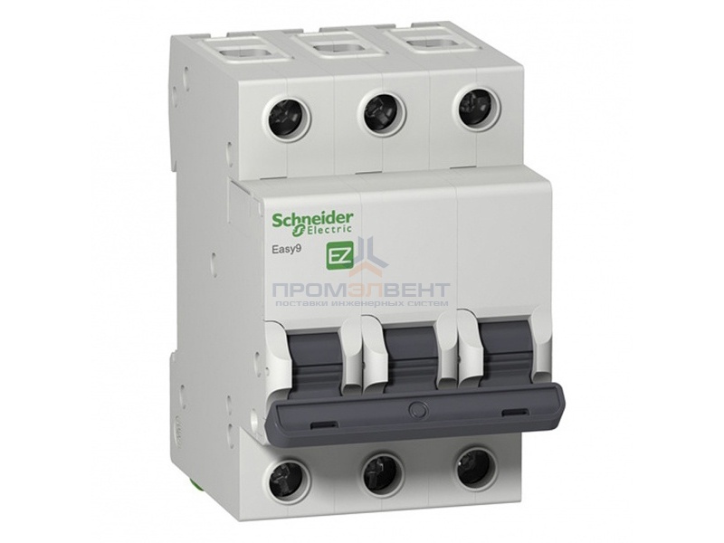 Автоматический выключатель Schneider Electric EASY 9 3П 10А B 4,5кА 400В (автомат)