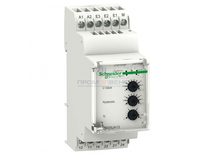 Реле контроля повышения и понижения напряжения 15-600В Schneider Electric