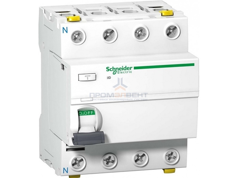 УЗО Acti 9 iID K 4П 63A 30mA AC Schneider Electric