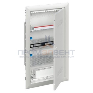Шкаф мультимедийный с дверью с радиопрозрачной вставкой UK636MW (3 ряда)