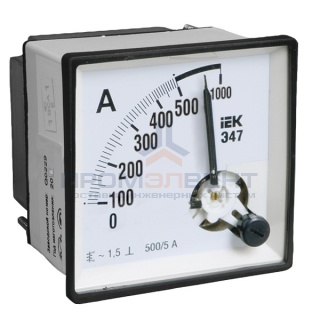 Амперметр Э47 1000/5А кл. точн. 1,5 72х72мм